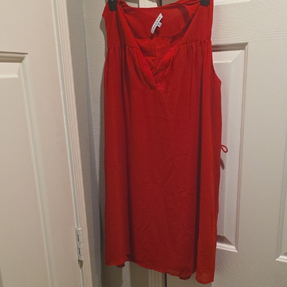 Naked Zebra Scarlet Sleeveless Mini Dress